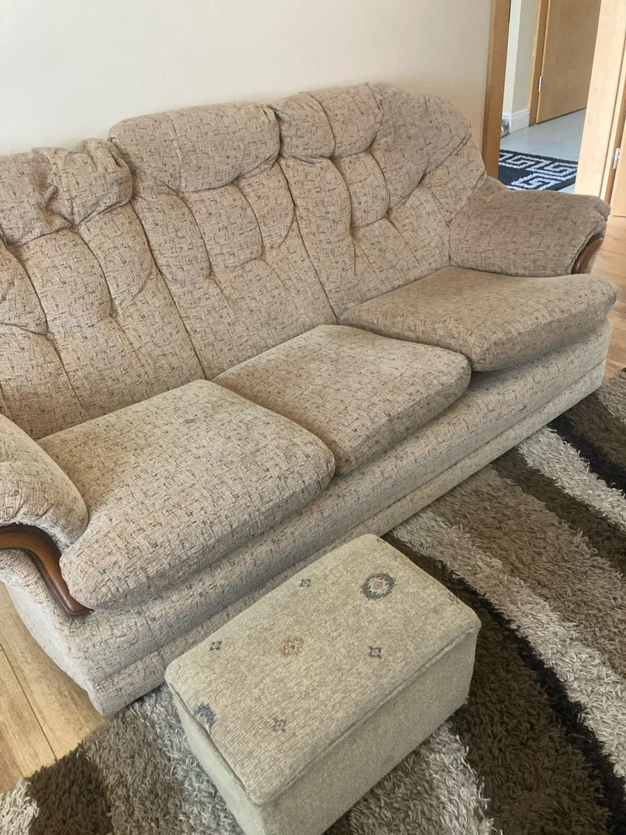 Sofa and chairs 3-piece suite - Image 2