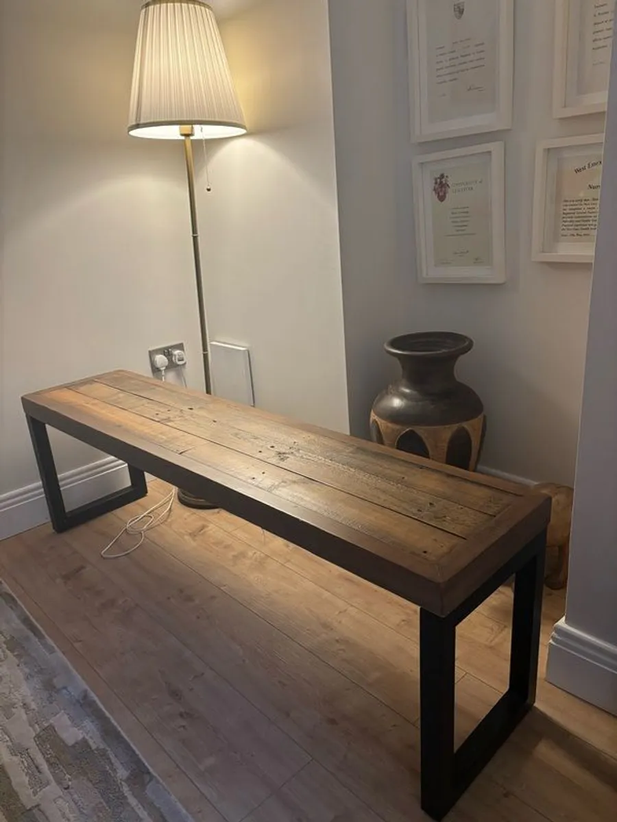 Reclaimed Wood Benches x 2 - Image 1