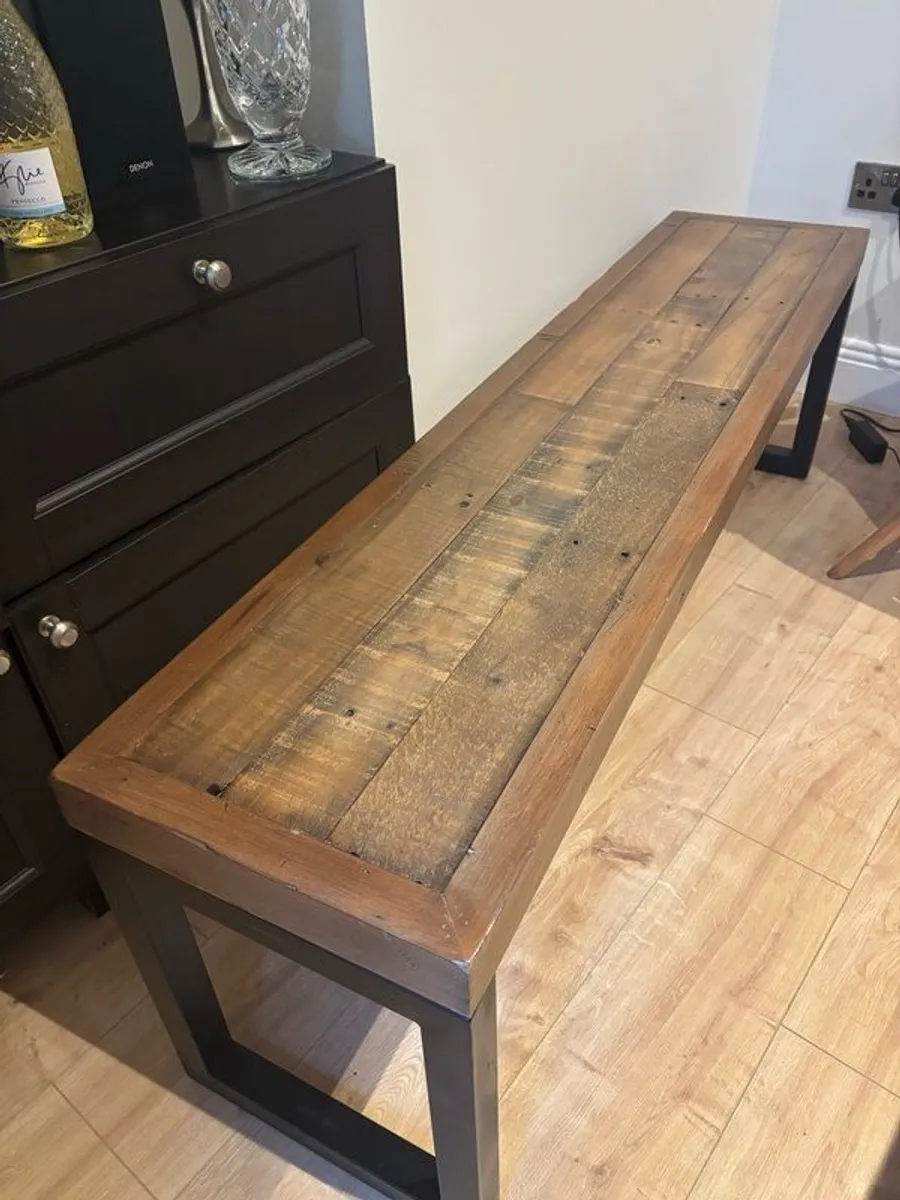 Reclaimed Wood Benches x 2 - Image 3