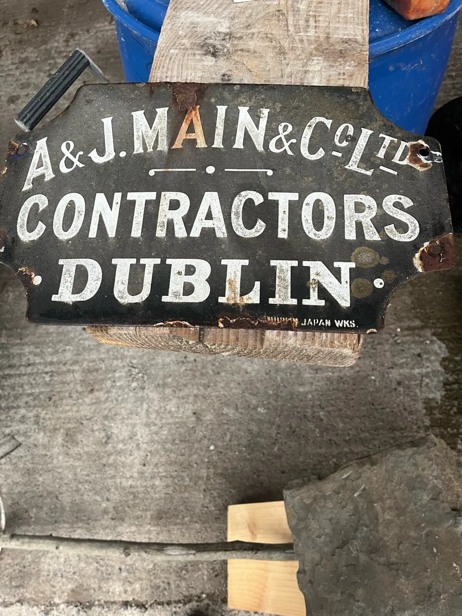 Old enamel haybarn sign - Image 2