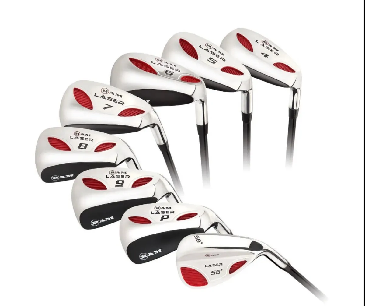 Left Handed RAM Laser Hybrid Golf Clubs Graphite - Image 1