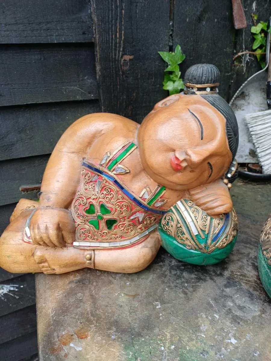 Large Vintage Sleeping Buddhas - Image 4