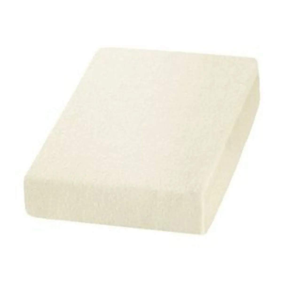 Cream terry sheet for beauty bed
