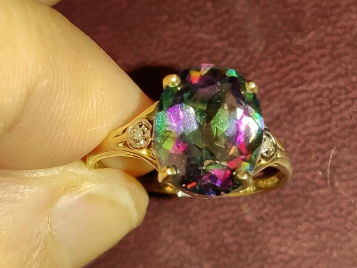 MYSTIC & DIAMOND, 9CT Gold Large Dress Ring ! - Image 1