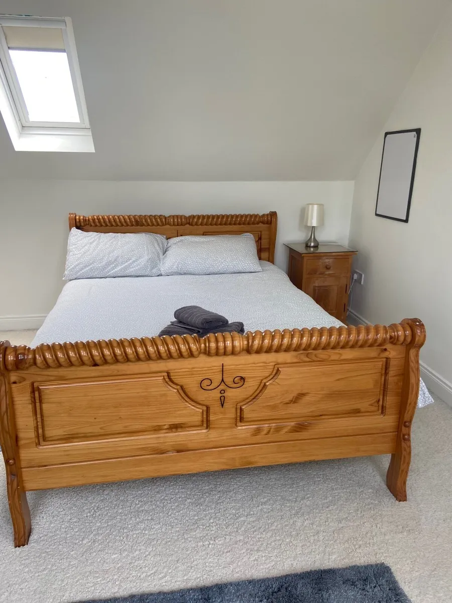 King Size Bed with Mattress - Image 1