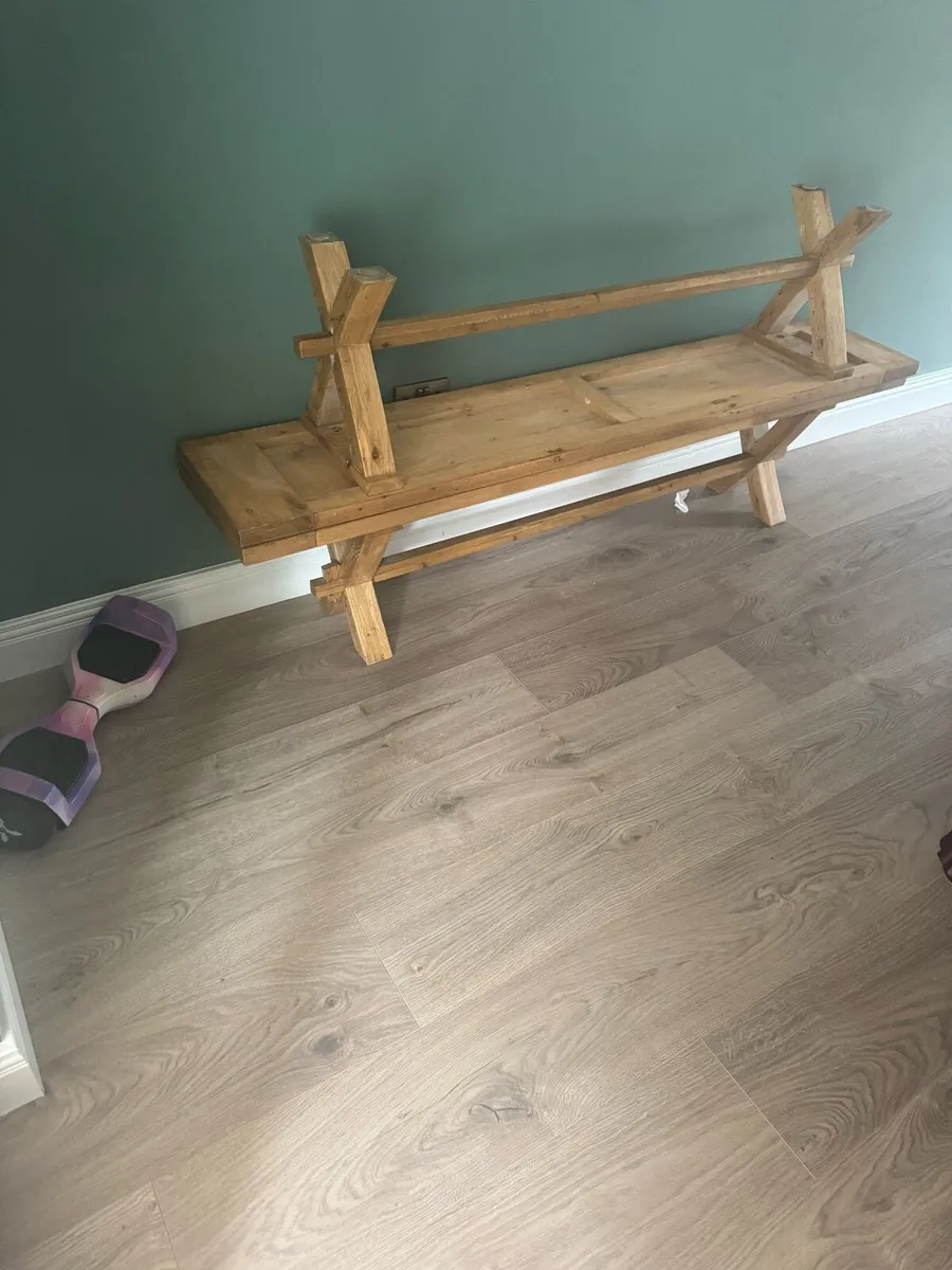 Oak dining benches - Image 2