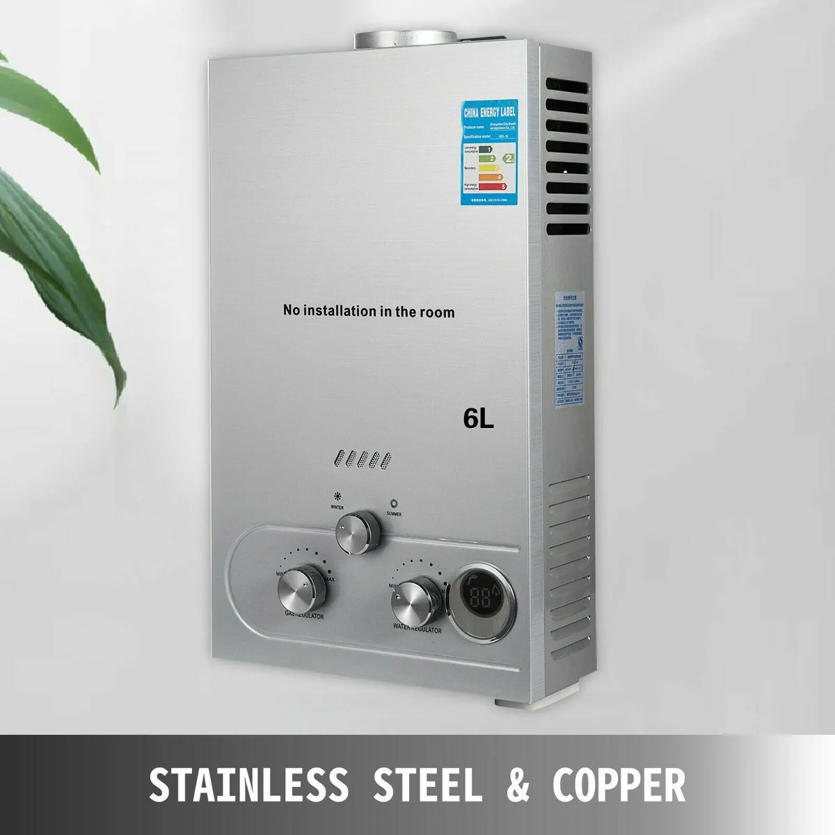 6L LPG Tankless Instant Gas Water Heater - Image 1