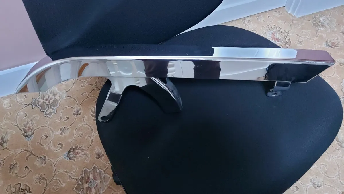 Harley Davidson Sportster chrome belt guard - Image 2