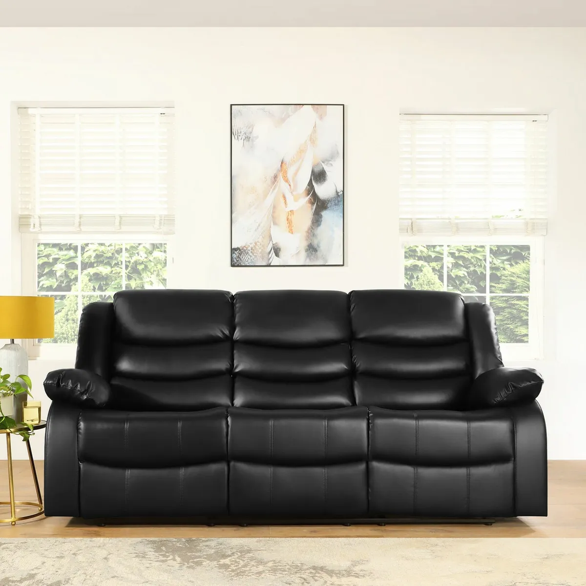 Hudson real leather recliner couches reduced
