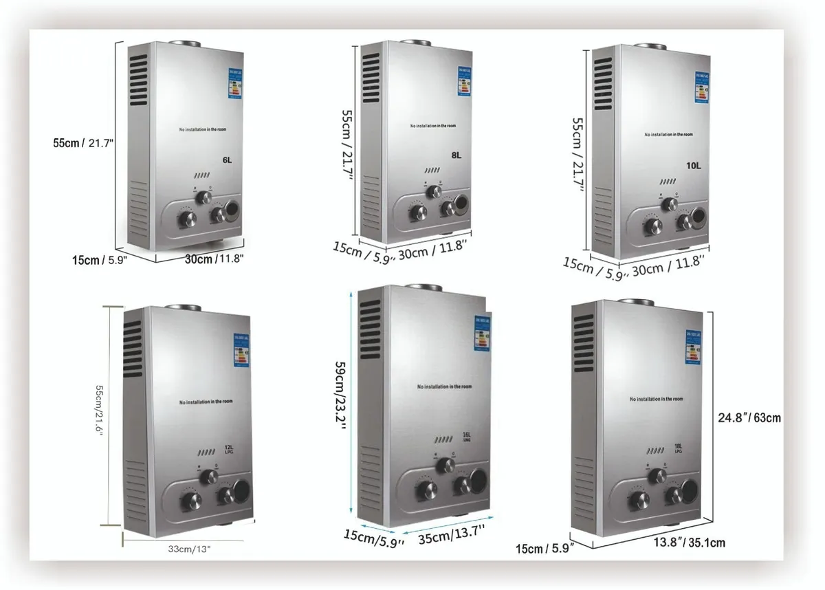 10L Instant Gas Heater for Bathroom Use - Image 2