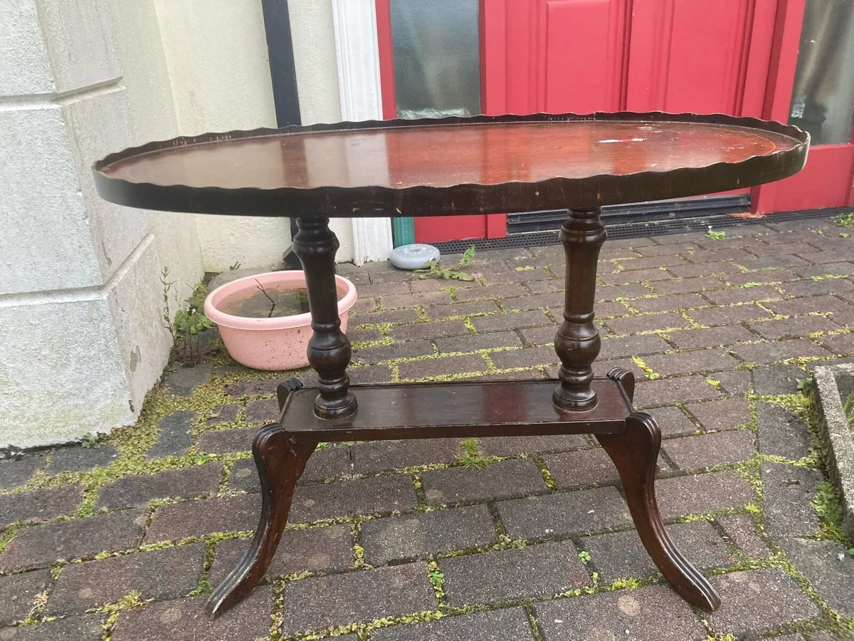 Antique regency yew coffee table - Image 1