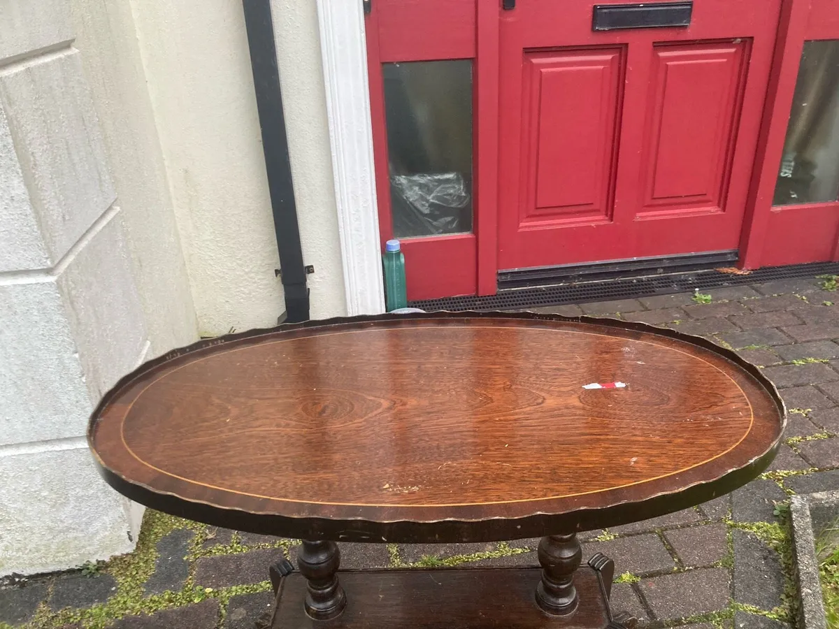Antique regency yew coffee table - Image 2