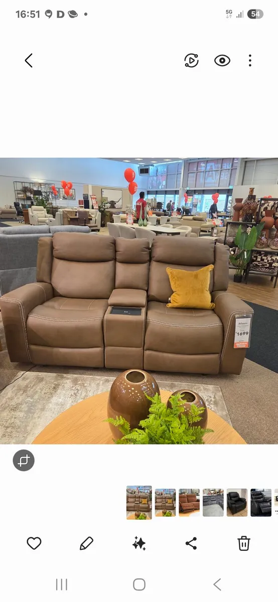 Brand new atlanta 2 seater recliner couch