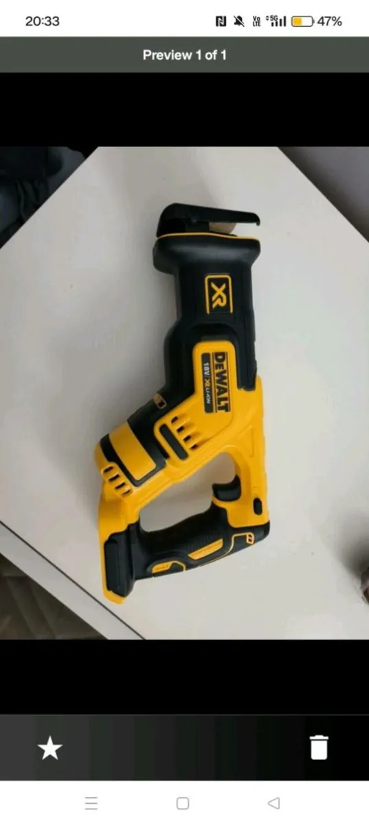 DeWalt saber saw