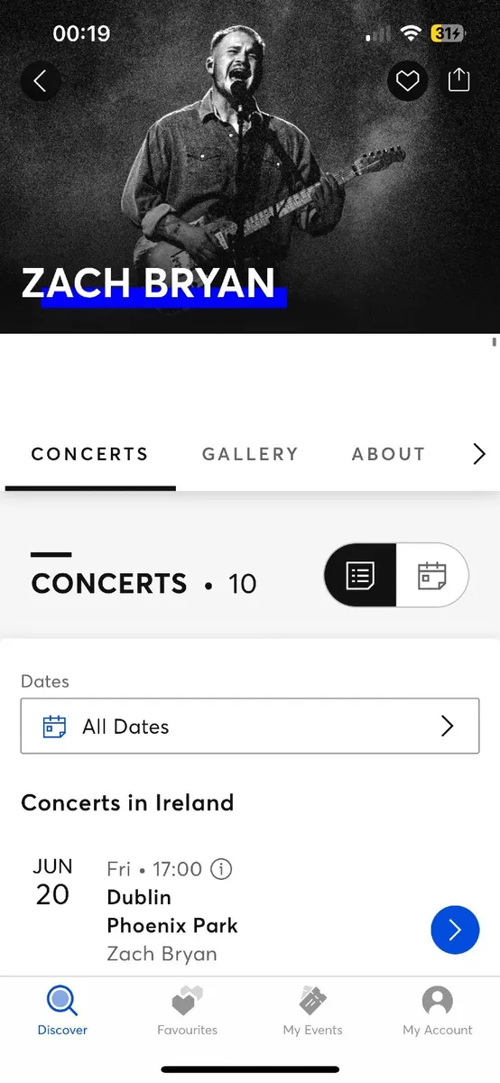 Zac Bryan Tickets For Friday 20th x3