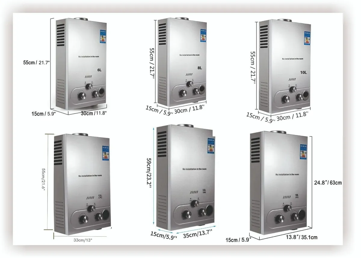 18L LPG Gas Shower Water Heater - Image 4