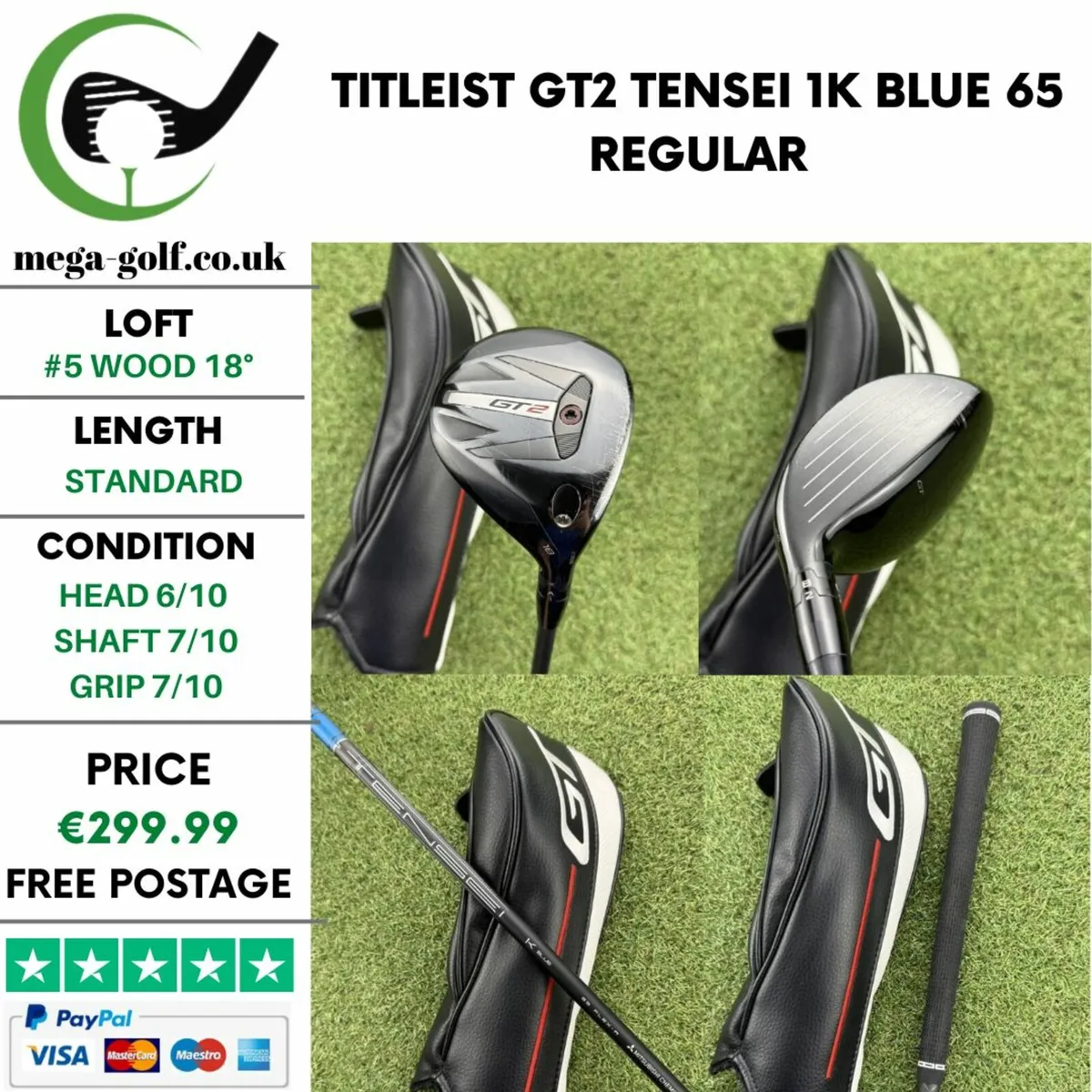 TITLEIST GT2 #5 WOOD 18° / REGULAR - Image 1