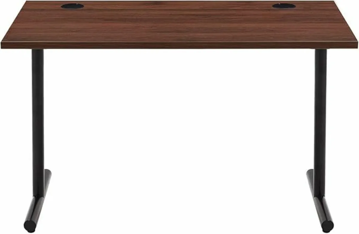 Office Computer Desk, Walnut Desktop 120 x 60cm - Image 2
