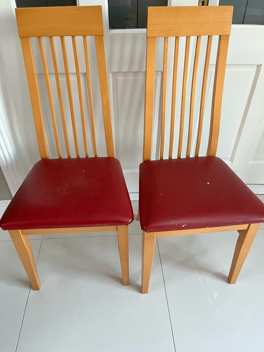 6 x high back chairs - Image 1