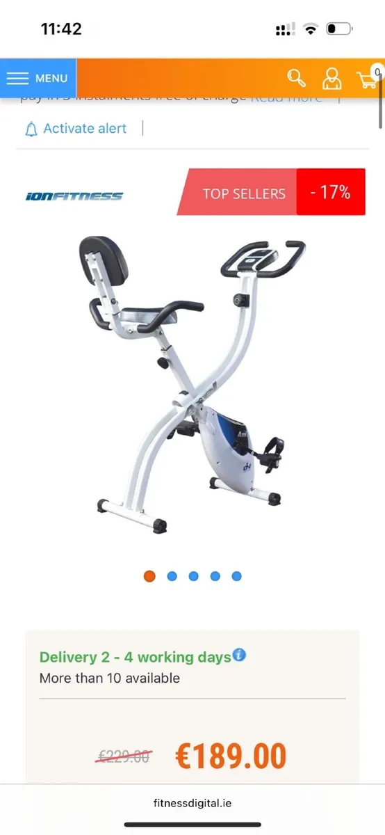 Folding Exercise bike - Image 1