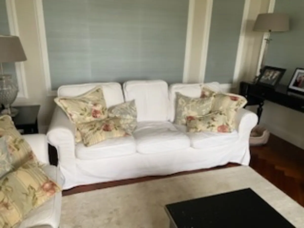 3 IKEA Ektorp Sofas - Image 2