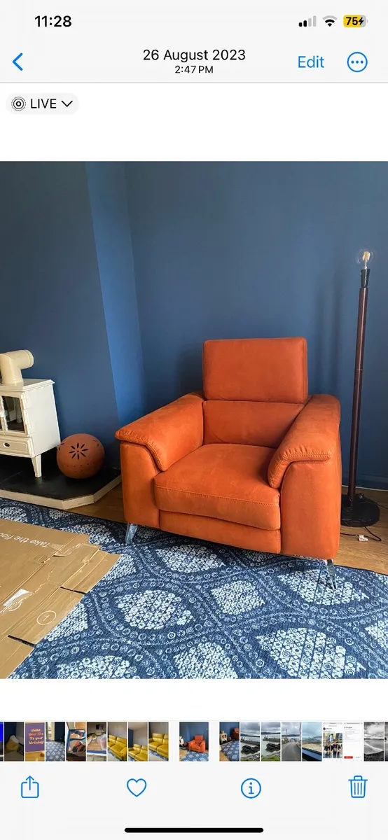 DFS Caldo sofa and Chair - Image 2