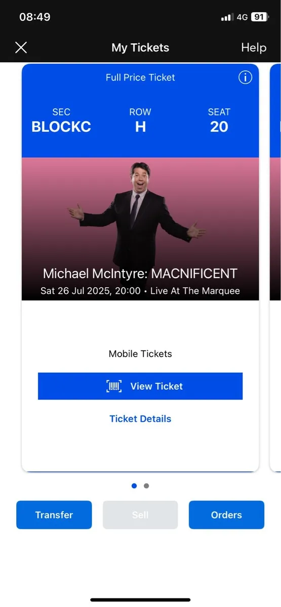 Micheal McIntyre tickets