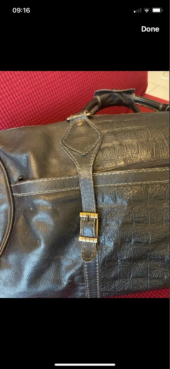 Large Leather Hold All - Image 3