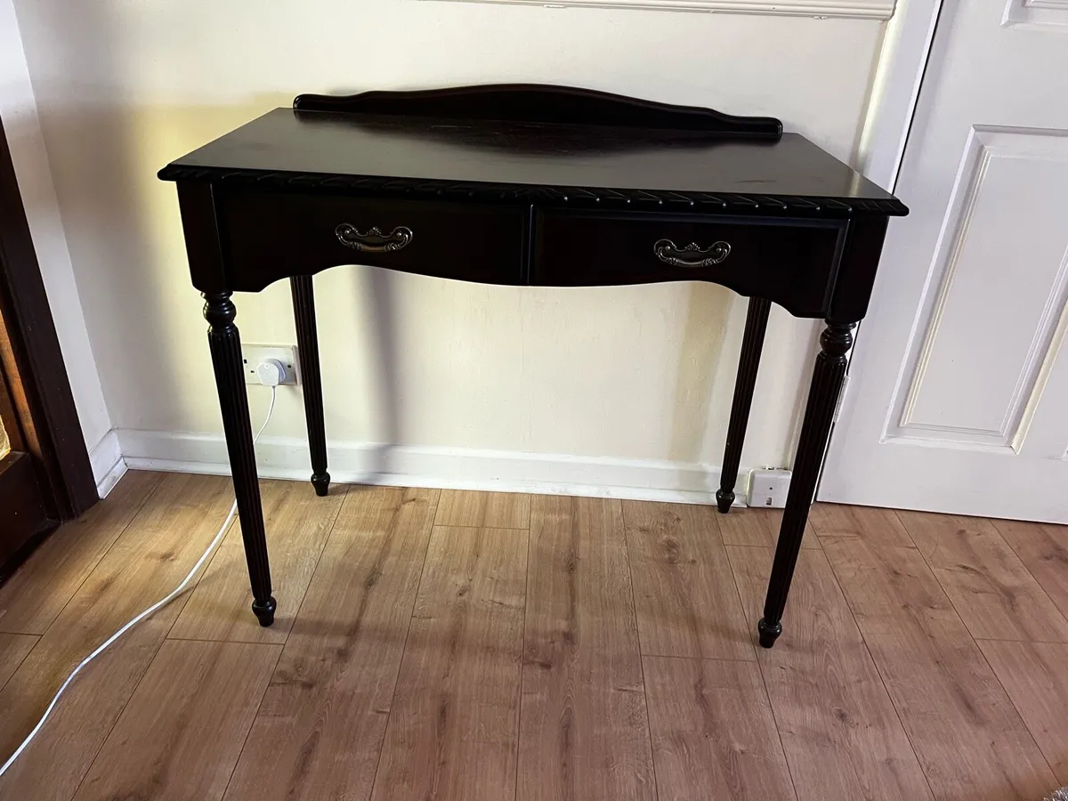 Elegant Dark Wood Console Table - Image 1