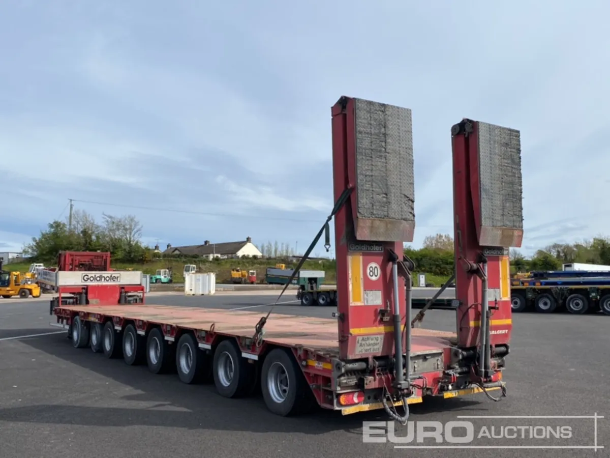 2014 Goldhofer 8 Axle Double Extending Stepframe - Image 3