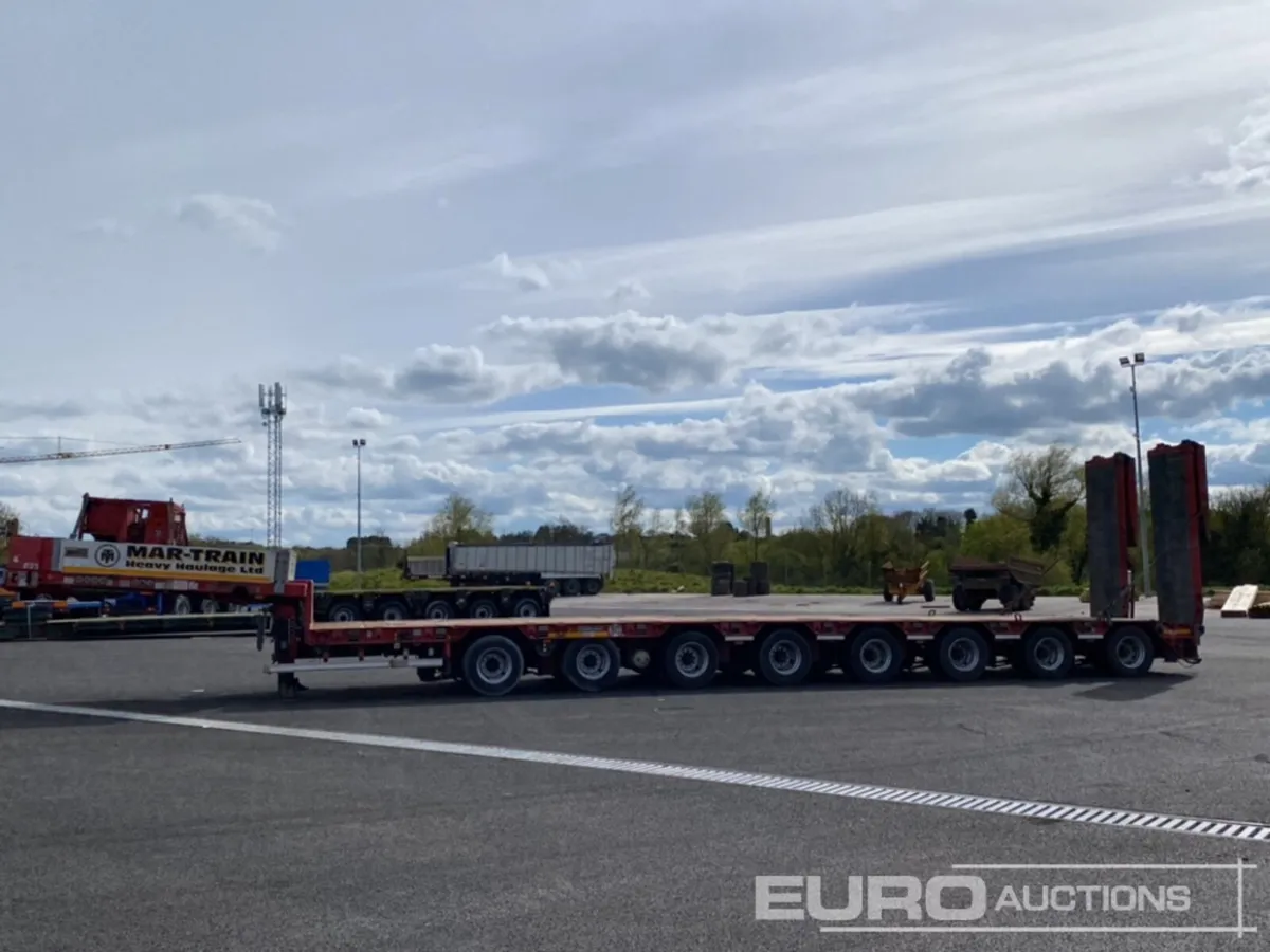 2014 Goldhofer 8 Axle Double Extending Stepframe - Image 2