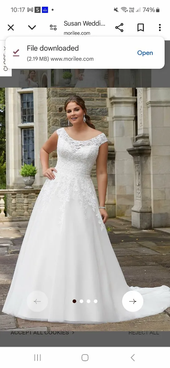 Wedding dress plus size - Image 3