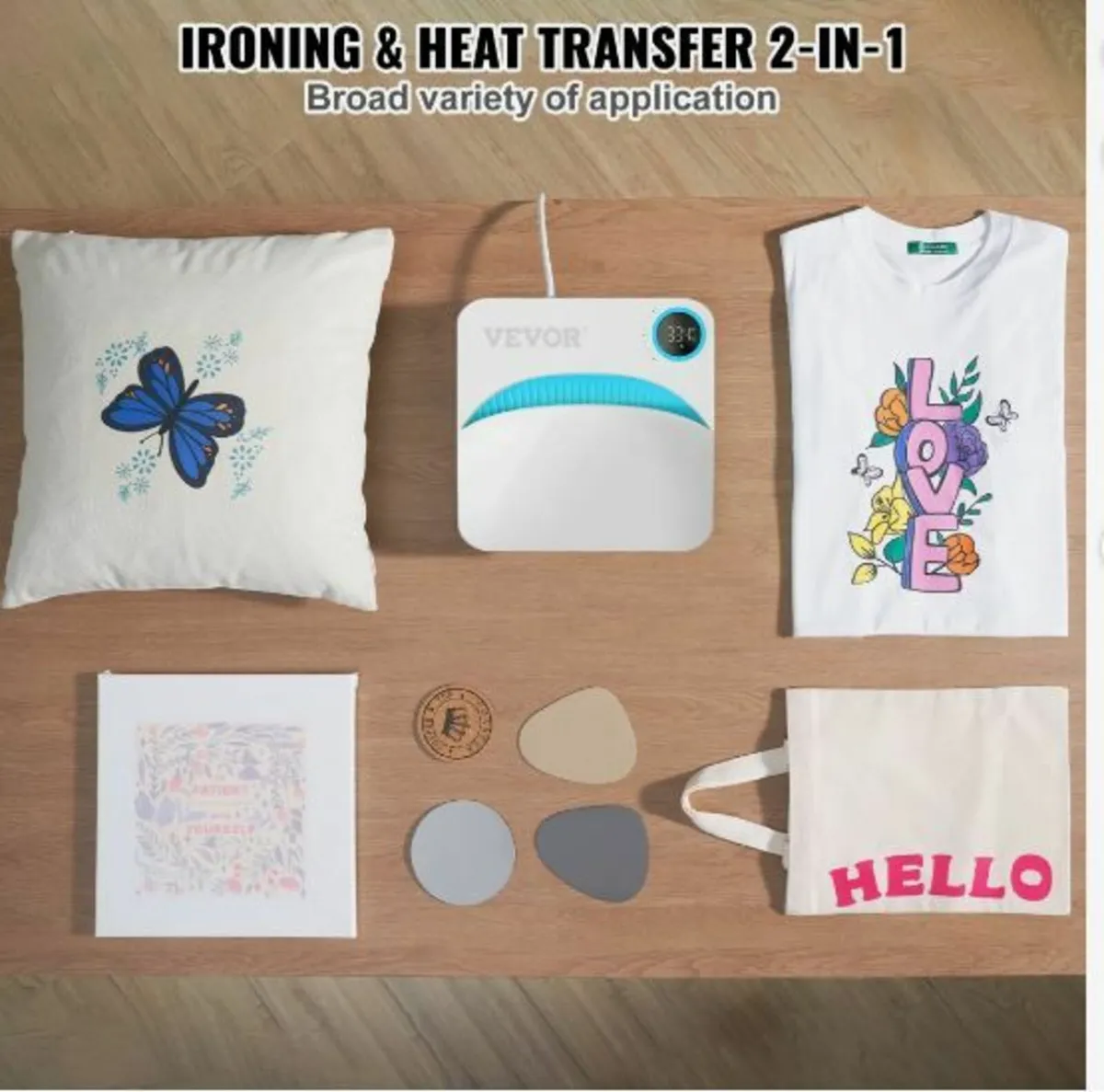 Heat Press 9 x 9 in Portable Easy Press Sublimatio - Image 2