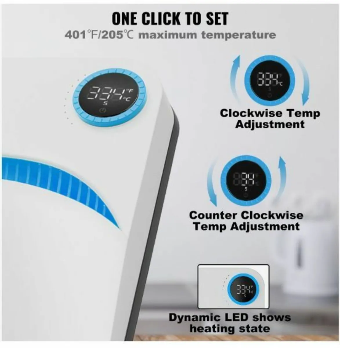 Heat Press 9 x 9 in Portable Easy Press Sublimatio - Image 4