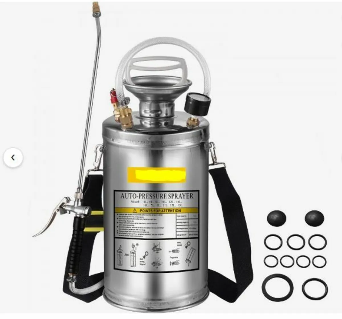 Stainless Steel Sprayer 6L Household - Image 1