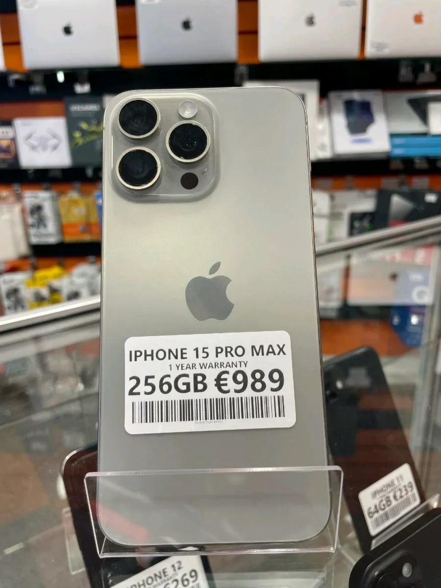 IPHONE 15 PRO MAX 256GB,1 YEAR WARRANTY  UNLOCKED - Image 1
