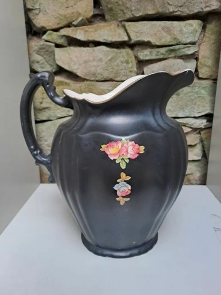Large Antique Crown Devon Fielding water jug - Image 1