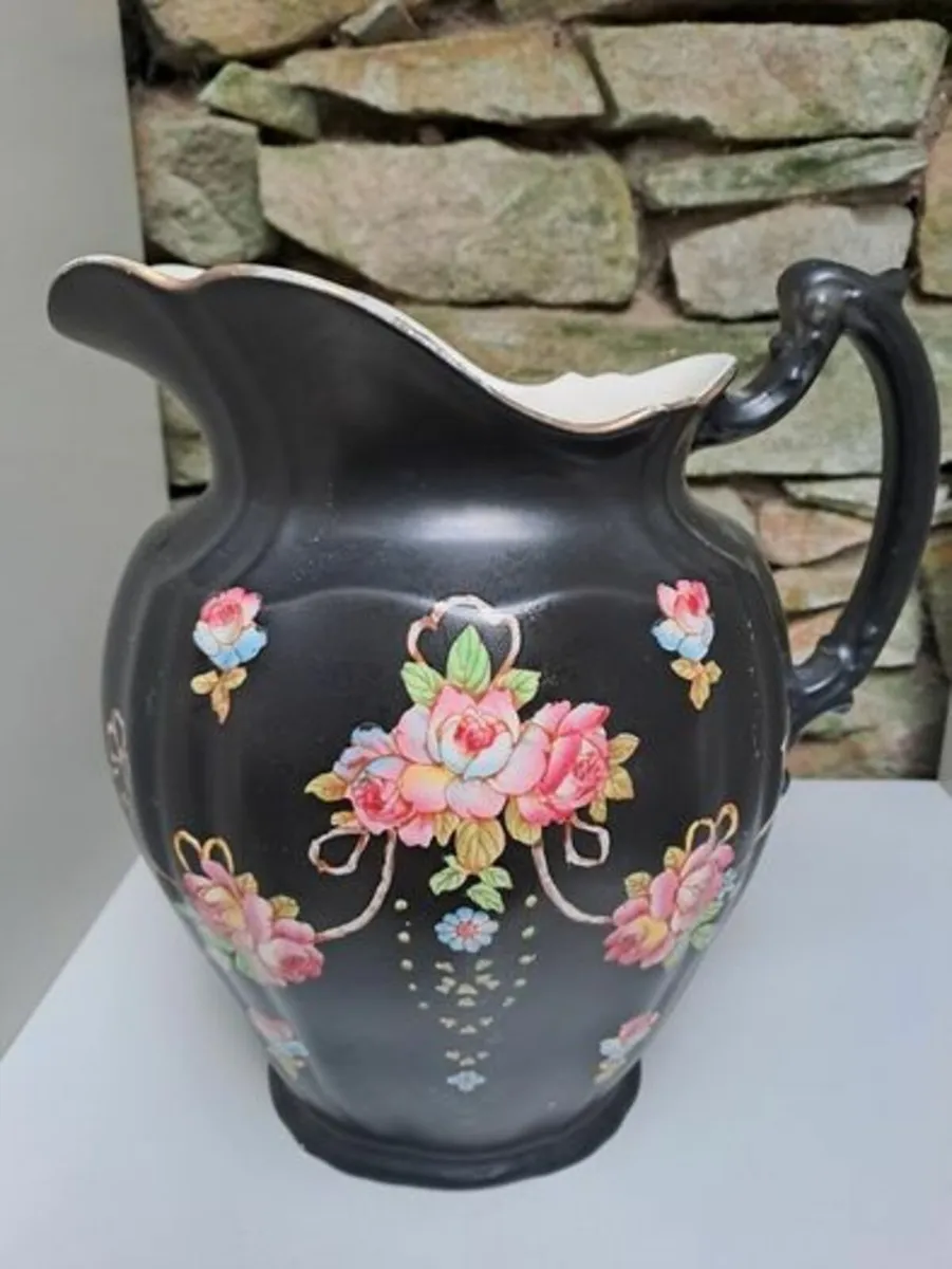 Large Antique Crown Devon Fielding water jug - Image 2