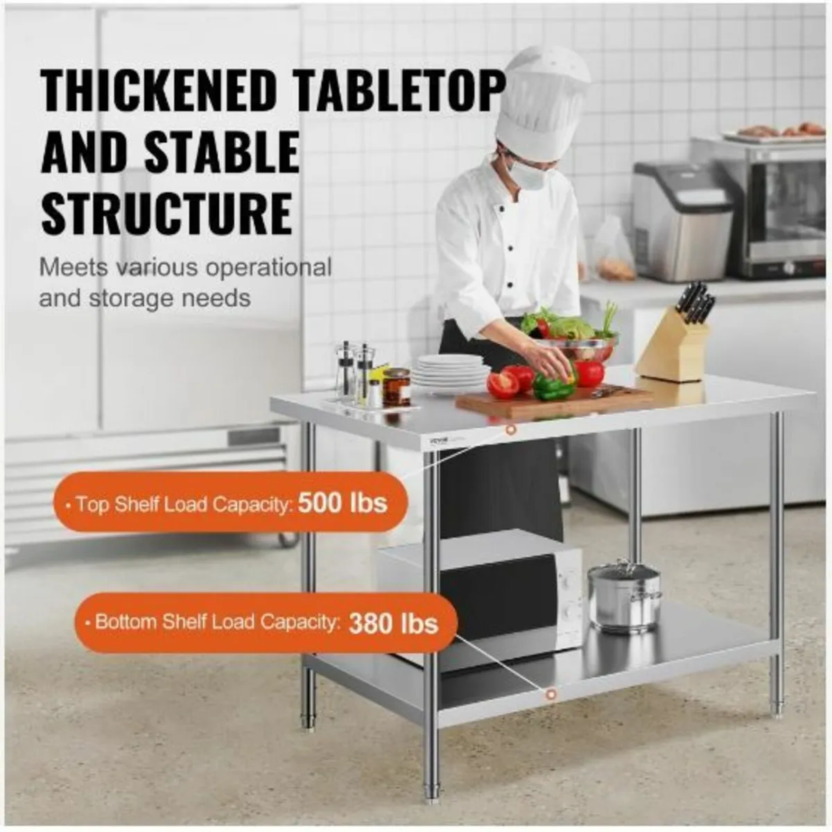 Stainless Steel Work Prep Table - Image 2