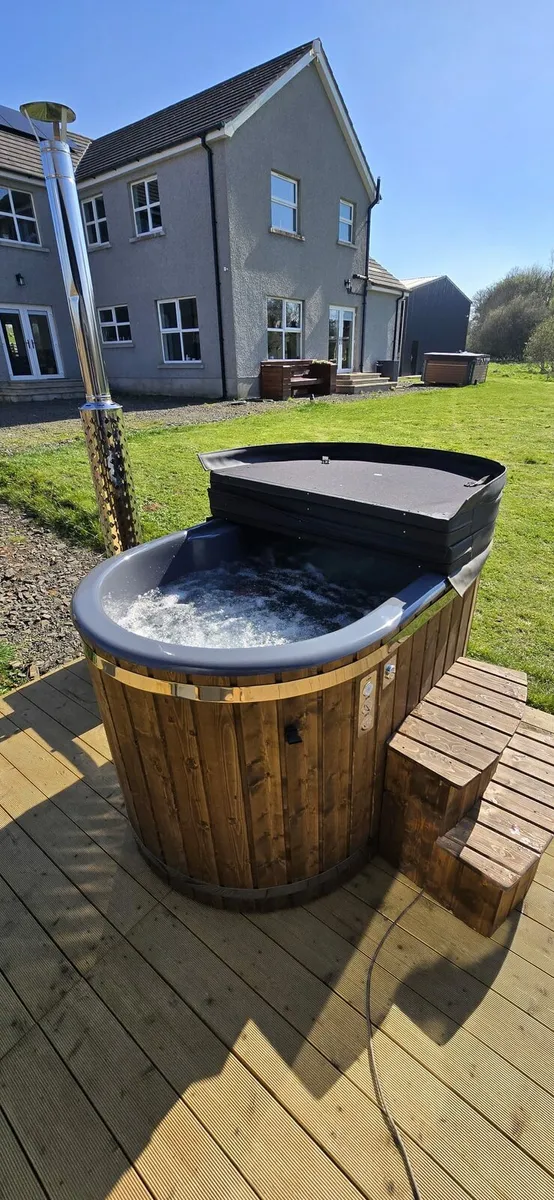 2 person hot tub with wood burning stove - Image 2