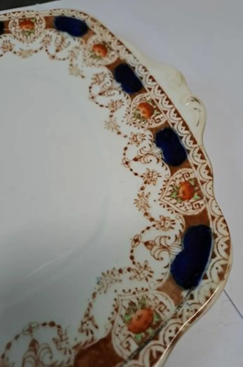 Antique Imari style cake plate - Image 3