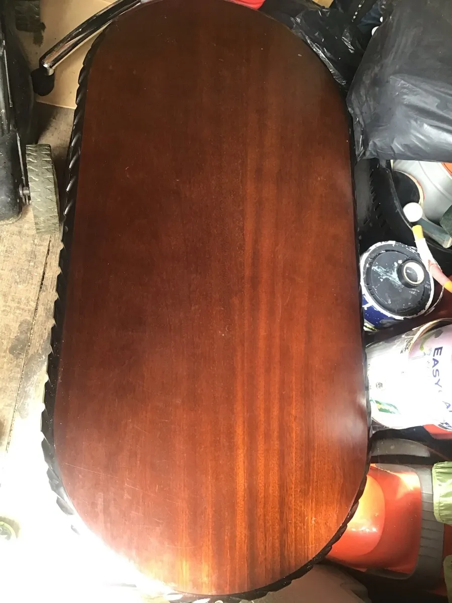 Vintage solid mahogany coffee table - Image 3