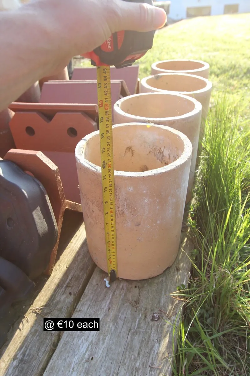 Two Hole Crested Ridge Tiles + Clay Chimney Flues - Image 1