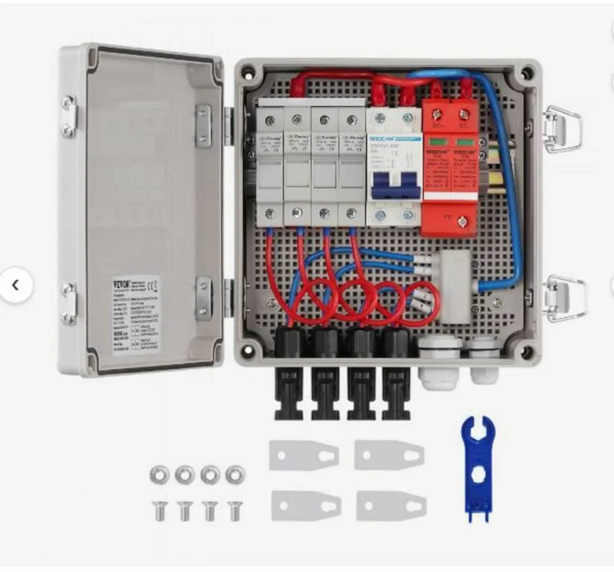 Solar PV Combiner Box 4 String 10A for Solar Panel - Image 1