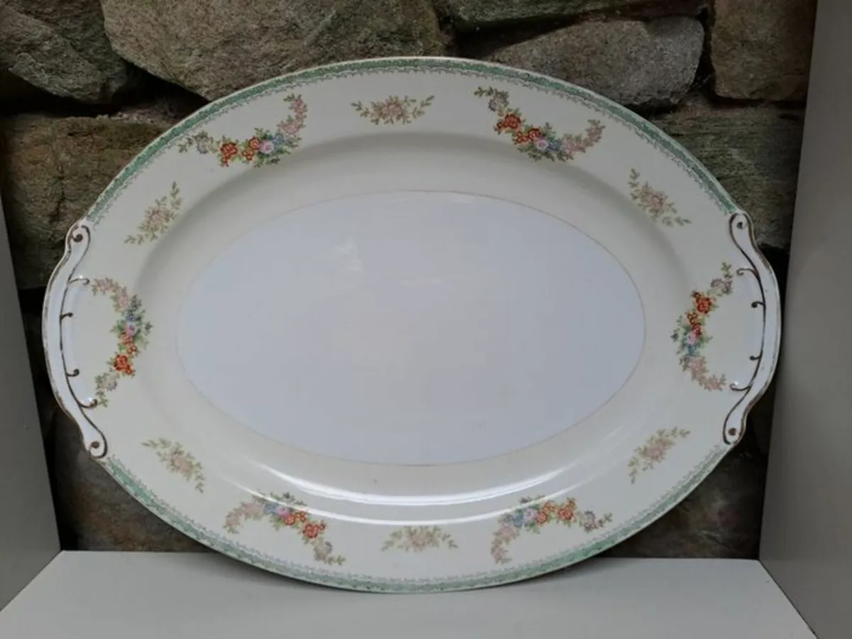 Antique Large turkey serving platter - Image 3