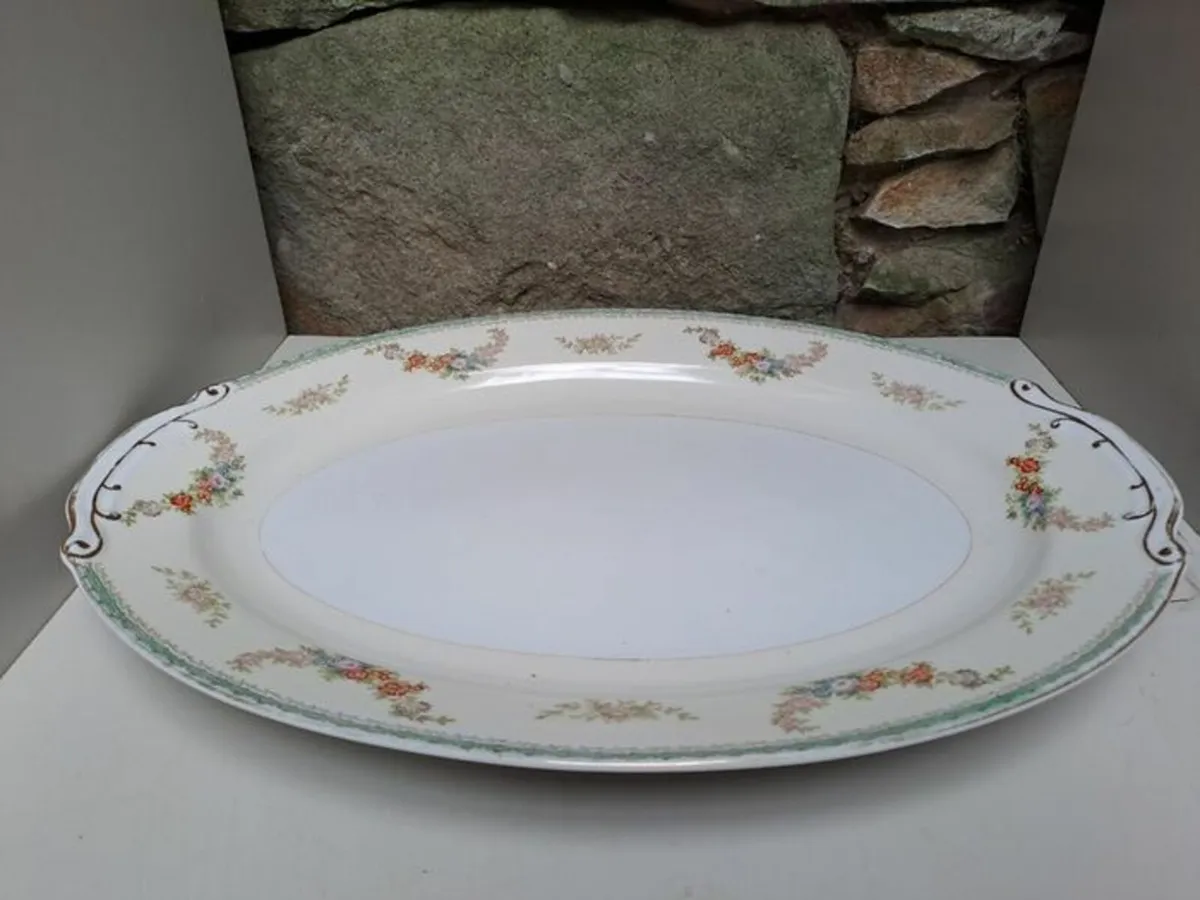 Antique Large turkey serving platter - Image 4