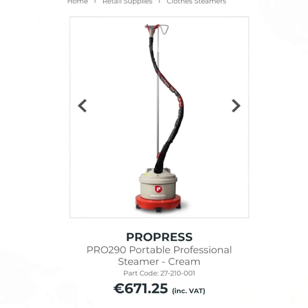 Propress Professional Steamer - Image 2