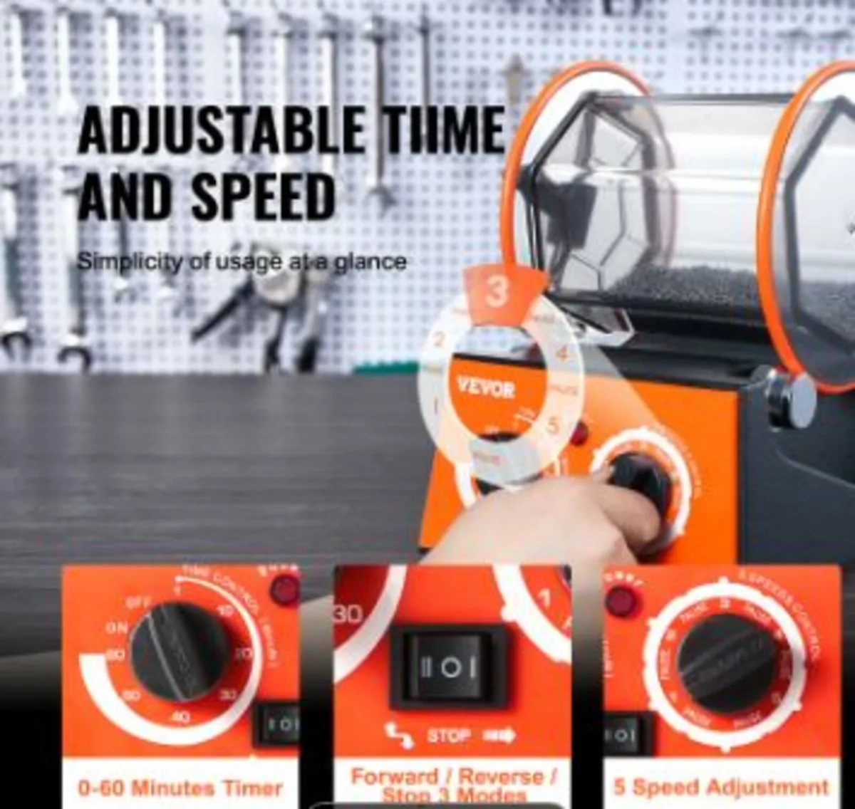 3kg Rotary Tumbler Surface Polisher - Image 4