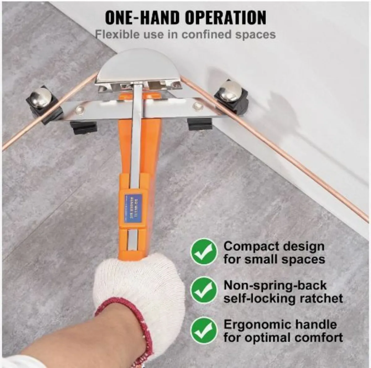 Pipe Tube Bender, 1/4"-7/8" Ratcheting Tubing Bend - Image 3