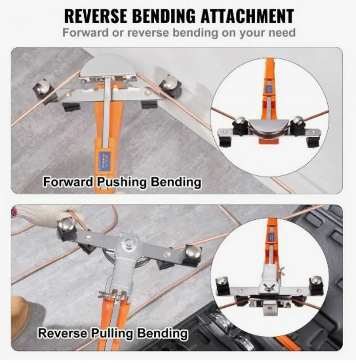Pipe Tube Bender, 1/4"-7/8" Ratcheting Tubing Bend - Image 4